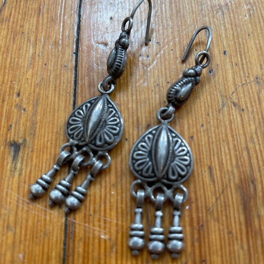Vintage Mexican Silver Earrings